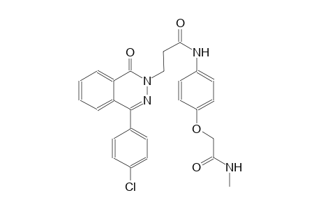3-(4-(4-chlorophenyl)-1-oxo-2(1H)-phthalazinyl)-N-{4-[2-(methylamino)-2-oxoethoxy]phenyl}propanamide