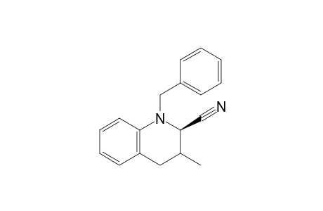 (2R*)-1-Benzyl-3-methyl-1,2,3,4-tetrahydro-1H-quinoline-2-carbonitrile