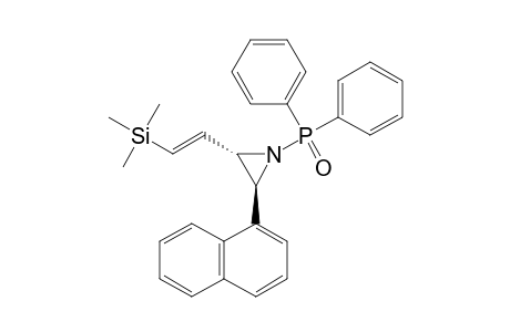 N-DIPHENYLPHOSPHINOYL-2-(BETA-TRIMETHYLSILYL)-VINYL-3-(1-NAPHTHYL)-AZIRIDINE