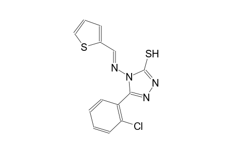 5-(2-chlorophenyl)-4-{[(E)-2-thienylmethylidene]amino}-4H-1,2,4-triazol-3-yl hydrosulfide
