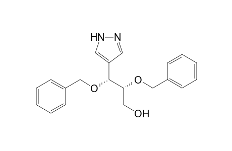 (2R,3R)-2,3-bis(phenylmethoxy)-3-(1H-pyrazol-4-yl)-1-propanol