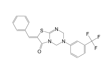 (7Z)-7-benzylidene-3-[3-(trifluoromethyl)phenyl]-3,4-dihydro-2H-[1,3]thiazolo[3,2-a][1,3,5]triazin-6(7H)-one