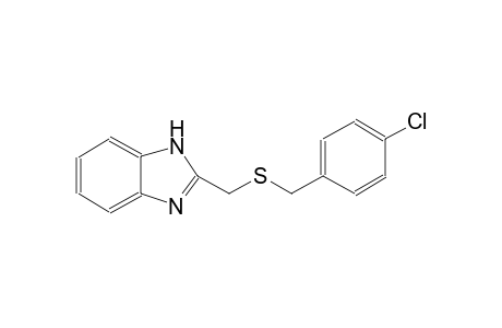 1H-benzimidazole, 2-[[[(4-chlorophenyl)methyl]thio]methyl]-