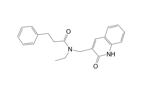 Benzenepropanamide, N-[(1,2-dihydro-2-oxo-3-quinolinyl)methyl]-N-ethyl-