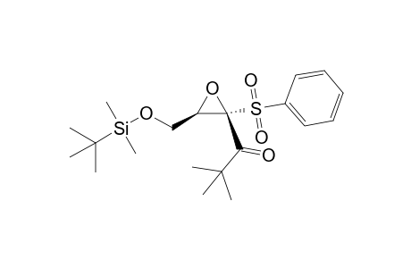 1-[(2S,3R)-2-(benzenesulfonyl)-3-[[tert-butyl(dimethyl)silyl]oxymethyl]-2-oxiranyl]-2,2-dimethyl-1-propanone