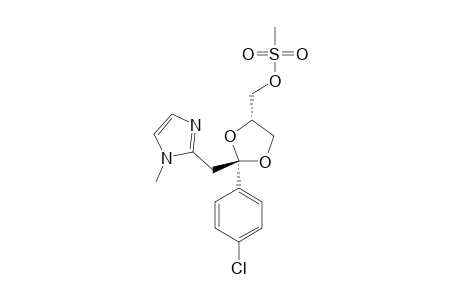 TRANS-{2-(4-CHLOROPHENYL)-2[(1-METHYL-2-IMIDAZOLYL)-METHYL]-4-METHANE-SULFONXLYOXY}-1,3-DIOXOLANE