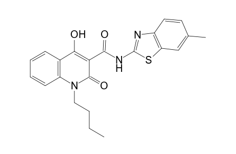 1-Butyl-4-hydroxy-2-oxo-1,2-dihydro-quinoline-3-carboxylic acid (6-methyl-benzothiazol-2-yl)-amide