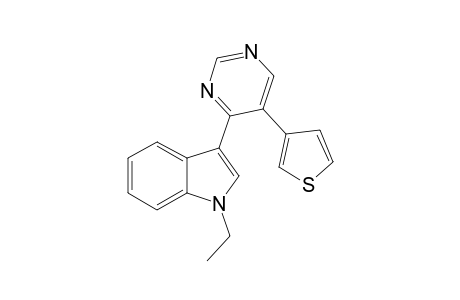 1-ETHYL-3-[5-(THIOPHEN-3-YL)-PYRIMIDIN-4-YL]-1H-INDOLE