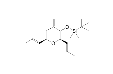 tert-Butyl(dimethyl)({4-methylene-2,6-di[(E)-prop-1-enyl]tetrahydro-2H-pyran-3-yl}oxy)silane