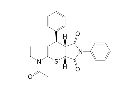(2R,3R,4S)-exo-6-(N-Acetyl-N-ethylamino)-3.4-dihydro-4.beta.-phenyl-N(8)-phenylpyrrolo[3,4-b]-2H-thiopyran-7,9-dione