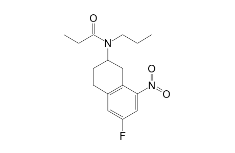 N-(6-fluoranyl-8-nitro-1,2,3,4-tetrahydronaphthalen-2-yl)-N-propyl-propanamide