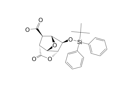 (+/-)-2-EXO-(TERT.-BUTYL-DIPHENYL-SILANYLOXY)-5-OXO-4,8-DIOXA-TRICYCLO-[4.2.1.0(3,7)]-NONAN-9-EXO-CARBOXYLIC-ACID