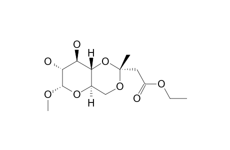 METHYL-4,6-O-[(R)-2-ETHOXYCARBONYL-PROPYLIDENE]-ALPHA-D-GLUCOPYRANOSIDE