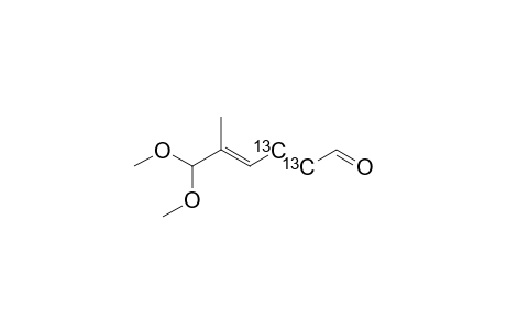 (2,3-(C-13))-6,6-DIMETHOXY-5-METHYLHEXA-2,4-DIEN-1-AL