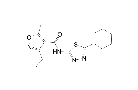 N-(5-cyclohexyl-1,3,4-thiadiazol-2-yl)-3-ethyl-5-methyl-4-isoxazolecarboxamide