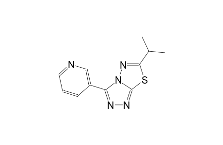 [1,2,4]triazolo[3,4-b][1,3,4]thiadiazole, 6-(1-methylethyl)-3-(3-pyridinyl)-
