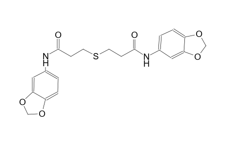 N-(1,3-benzodioxol-5-yl)-3-{[3-(1,3-benzodioxol-5-ylamino)-3-oxopropyl]sulfanyl}propanamide