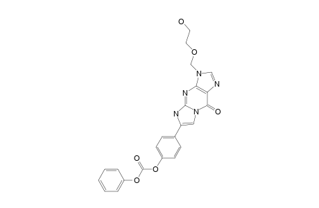 3,9-DIHYDRO-3-[(2-HYDROXYETHOXY)-METHYL]-9-OXO-6-[4-(PHENOXYCARBONYLOXY)-PHENYL]-5H-IMIDAZO-[1,2-A]-PURINE