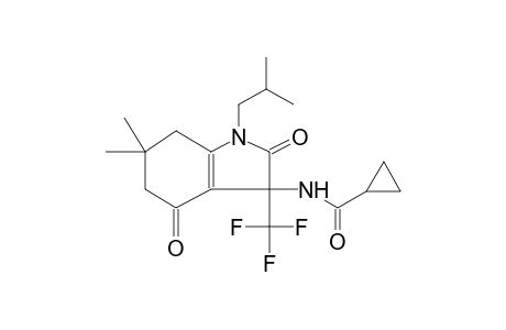 N-[1-isobutyl-6,6-dimethyl-2,4-dioxo-3-(trifluoromethyl)-2,3,4,5,6,7-hexahydro-1H-indol-3-yl]cyclopropanecarboxamide
