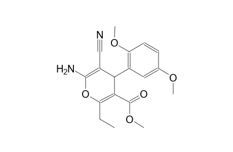methyl 6-amino-5-cyano-4-(2,5-dimethoxyphenyl)-2-ethyl-4H-pyran-3-carboxylate