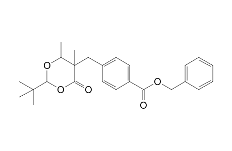 5,6-Dimethyl-5-[4'-(benzyloxycarbonyl)benzyl]-2-(t-butyl)-1,3-dioxan-4-one