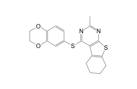 benzo[4,5]thieno[2,3-d]pyrimidine, 4-[(2,3-dihydro-1,4-benzodioxin-6-yl)thio]-5,6,7,8-tetrahydro-2-methyl-