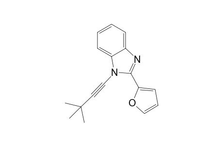 2-(2-Furanyl)-1-(3,3-dimethyl-1--butyn-1-yl)-1H-benzimidazole