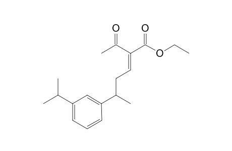 ethyl (E)-2-acetyl-5-(3-isopropylphenyl)hex-2-enoate