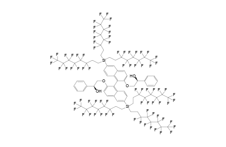(1S)-2-[1-[2-[(2S)-2-hydroxy-2-phenyl-ethoxy]-6-[tris(3,3,4,4,5,5,6,6,7,7,8,8,8-tridecafluorooctyl)silyl]-1-naphthyl]-6-[tris(3,3,4,4,5,5,6,6,7,7,8,8,8-tridecafluorooctyl)silyl]-2-naphthoxy]-1-phenyl-ethanol