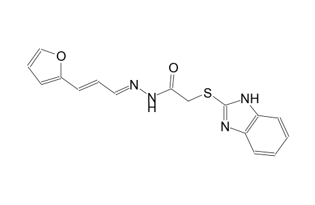 acetic acid, (1H-benzimidazol-2-ylthio)-, 2-[(E,2E)-3-(2-furanyl)-2-propenylidene]hydrazide