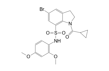 1H-indole-7-sulfonamide, 5-bromo-1-(cyclopropylcarbonyl)-N-(2,4-dimethoxyphenyl)-2,3-dihydro-