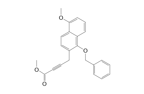 2-Butynoic acid, 4-[5-methoxy-1-(phenylmethoxy)-2-naphthalenyl]-, methyl ester