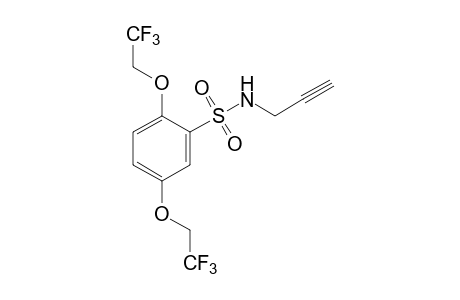 2,5-bis(2,2,2-trifluoroethoxy)-N-(2-propynyl)benzenesulfonamide