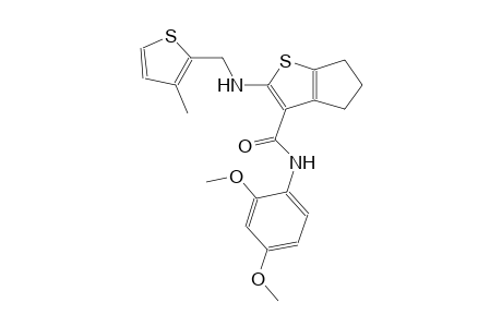 4H-cyclopenta[b]thiophene-3-carboxamide, N-(2,4-dimethoxyphenyl)-5,6-dihydro-2-[[(3-methyl-2-thienyl)methyl]amino]-