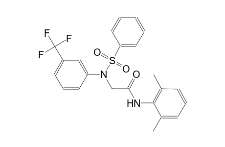 2-[N-(benzenesulfonyl)-3-(trifluoromethyl)anilino]-N-(2,6-dimethylphenyl)acetamide