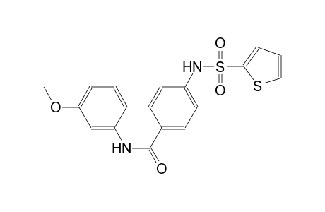 benzamide, N-(3-methoxyphenyl)-4-[(2-thienylsulfonyl)amino]-