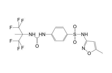 N-(5-methyl-3-isoxazolyl)-4-[({[2,2,2-trifluoro-1-methyl-1-(trifluoromethyl)ethyl]amino}carbonyl)amino]benzenesulfonamide