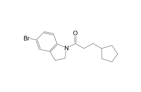 1H-indole, 5-bromo-1-(3-cyclopentyl-1-oxopropyl)-2,3-dihydro-