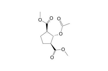 Dimethyl t-2-acetoxycyclopentane-r-1,c-3-dicarboxylate