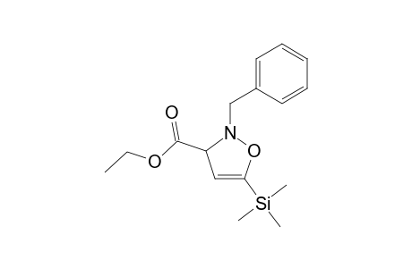2-Benzyl-5-trimethylsilanyl-2,3-dihydro-isoxazole-3-carboxylic acid ethyl ester