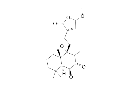 SIBIRICINONE-C;6-BETA,9-ALPHA-DIHYDROXY-15-METHOXY-7,16-DIOXOLABD-13-EN-13,16-OLIDE