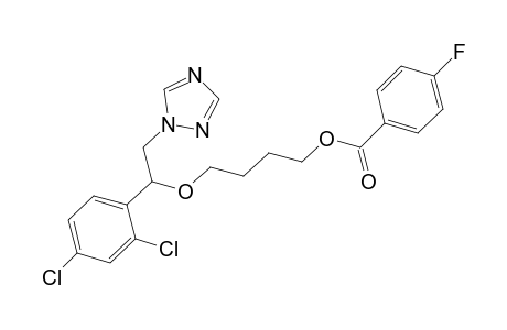 Benzoic acid, 4-fluoro-, 4-[1-(2,4-dichlorophenyl)-2-(1H-1,2,4-triazol-1-yl)ethoxy]butyl ester