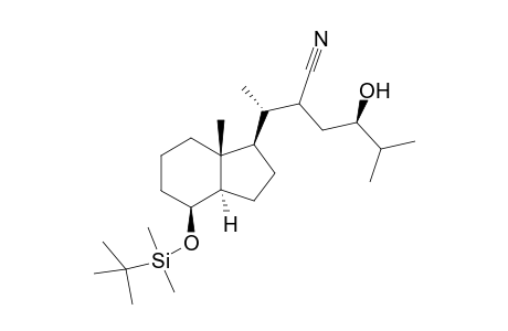 (4R)-2-[(1S)-1-[(1R,3aR,4S,7aR)-4-[tert-butyl(dimethyl)silyl]oxy-7a-methyl-1,2,3,3a,4,5,6,7-octahydroinden-1-yl]ethyl]-4-hydroxy-5-methyl-hexanenitrile