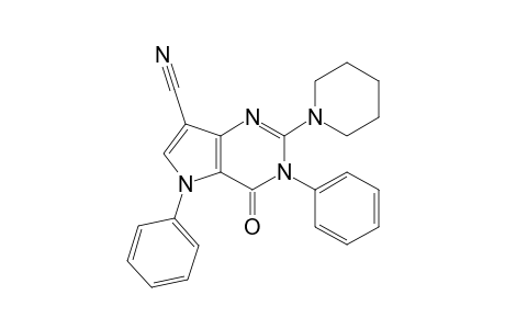 7-Cyano-3,5-diphenyl-2-(piperidin-1-yl)-3H-pyrrolo[3,2-d]pyrimidine-4(5H)-one