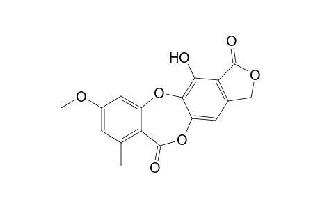 10H-Isobenzofuro[5,6-b][1,4]benzodioxepin-3,10(1H)-dione, 4-hydroxy-7-methoxy-9-methyl-