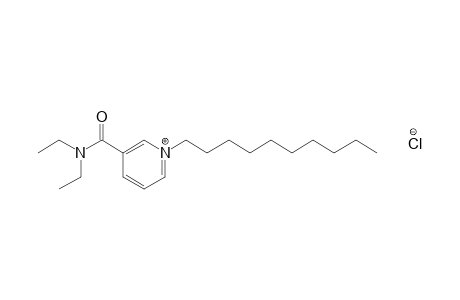 1-decyl-3-(diethylcarbamoyl)pyridinium chloride