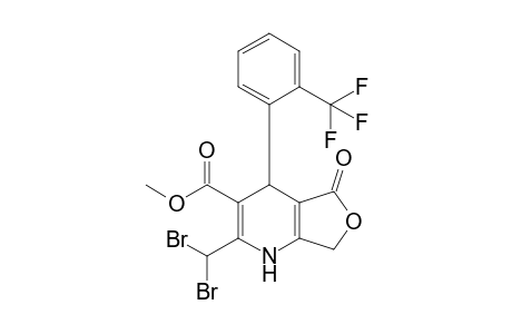 Methyl 1,4,5,7-tetrahydro-2-(dibromomethyl)-5-oxo-4-[2'-(trifluoromethyl)phenyl]-furo[3,4-b]pyridine-3-carboxylate