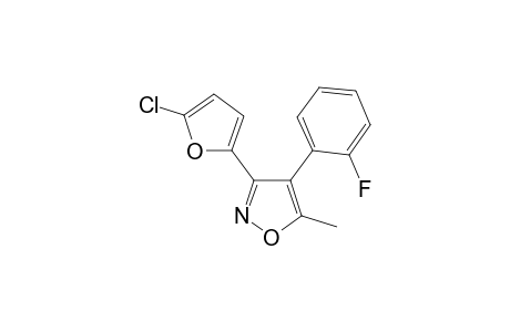 3-(5-Chlorofuran-2-yl)-4-(2-fluorophenyl)-5-methylisoxazole