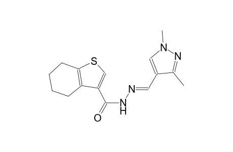 N'-[(E)-(1,3-dimethyl-1H-pyrazol-4-yl)methylidene]-4,5,6,7-tetrahydro-1-benzothiophene-3-carbohydrazide