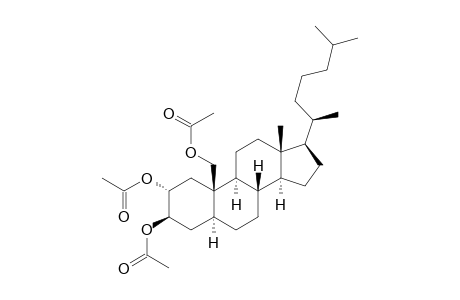 Cholestane-2,3,19-triol, triacetate, (2.alpha.,3.beta.,5.alpha.)-